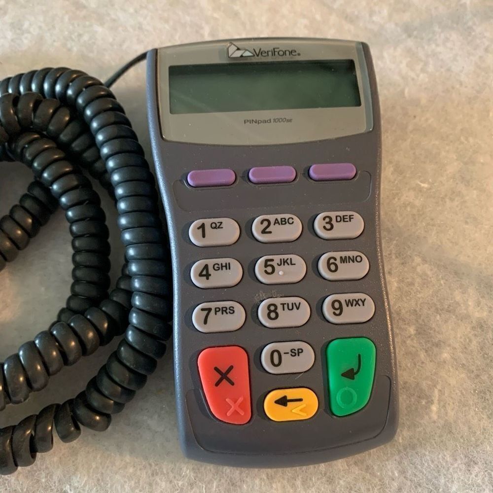 VeriFone PINpad 1000SE Untested Credit Card Machine With Cable - Picture 2 of 3